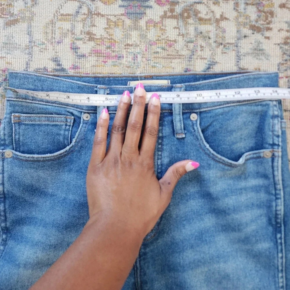 MADEWELL Jeans Women's 28 Blue Medium Wash High Rise Skinny Crop Denim Zip Fly - Picture 8 of 15